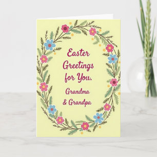 Tarjeta de Felicitaciones de Pascua para Abuela y