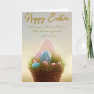 Tarjeta de felicitaciones de Pascua para alegrar t