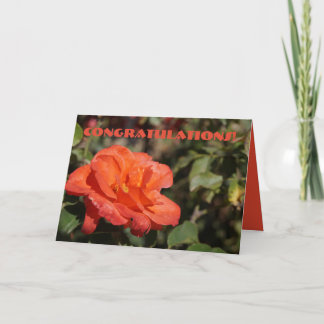 Tarjeta de felicitaciones de Peachy Floral