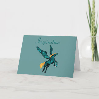 Tarjeta de felicitaciones de Pegaso (inspiración)