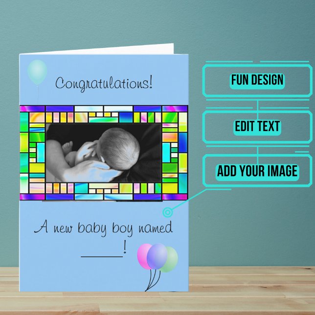 Tarjeta de felicitaciones de personalizado Recién  (This lovely card is for someone who just had a new baby.)