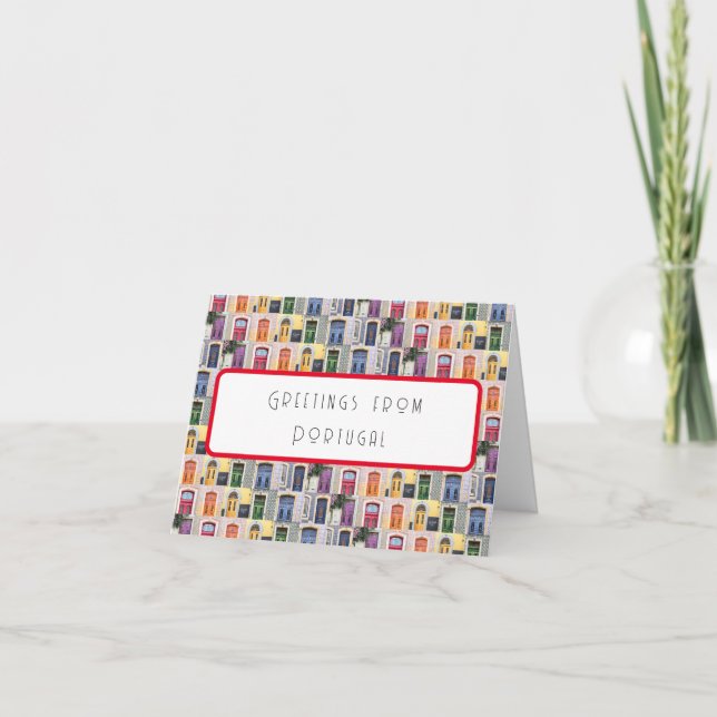 Tarjeta de felicitaciones de Portugal (Anverso)