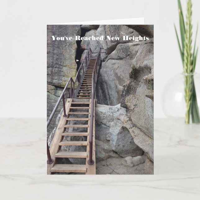 Tarjeta de felicitaciones de Reach New Heights (Anverso)