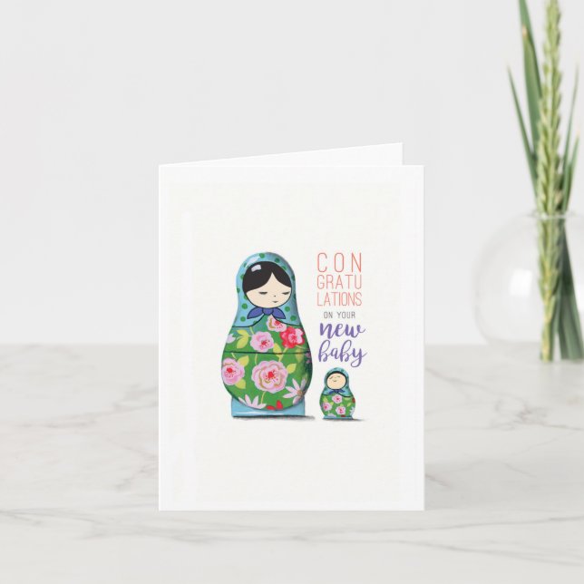 Tarjeta de felicitaciones de Recién nacido (Anverso)