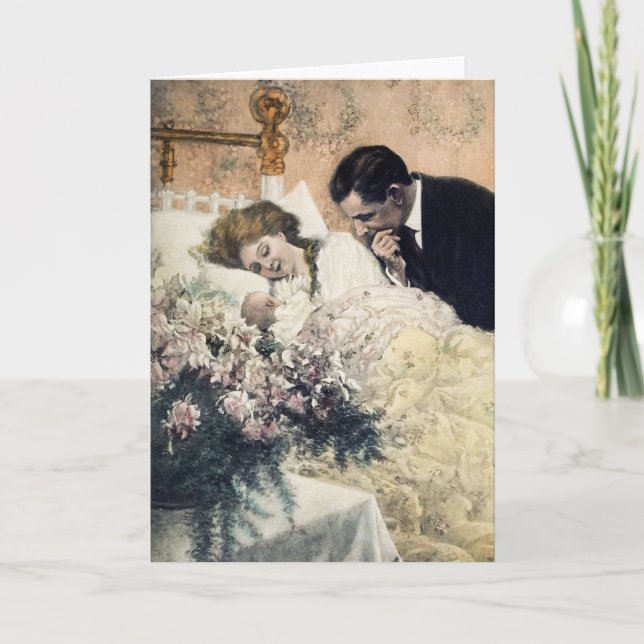 Tarjeta de felicitaciones de recién nacido (Anverso)