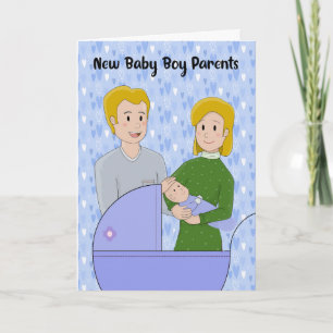 Tarjeta de felicitaciones de recién nacido Boy
