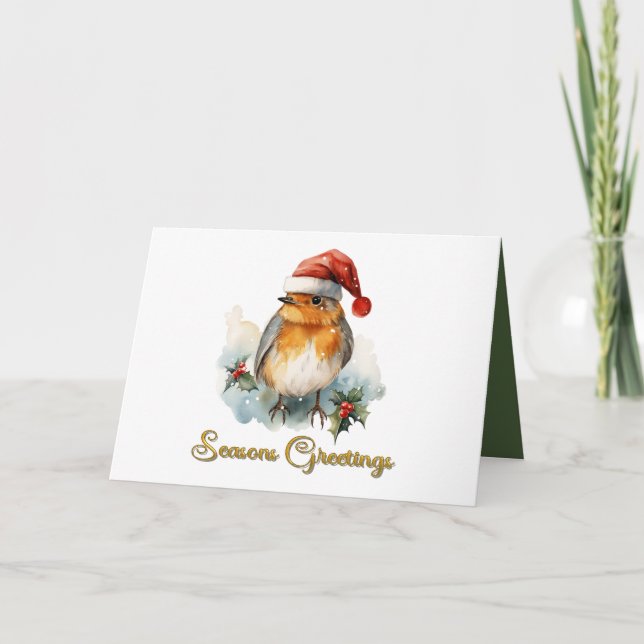 Tarjeta de felicitaciones de Robin Seasons para na (Anverso)