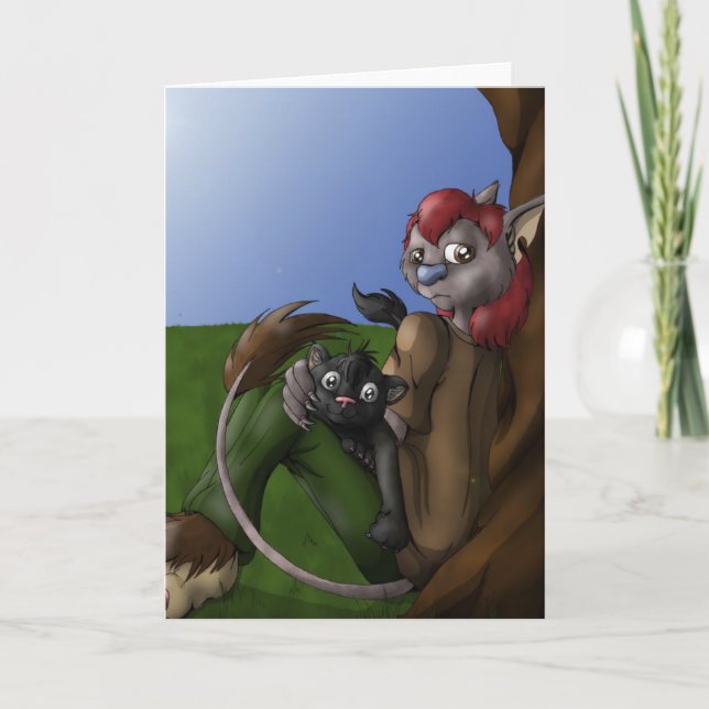 Tarjeta de felicitaciones de Rousoe y de Kenji (Anverso)