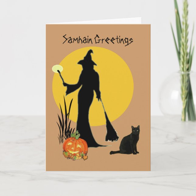 Tarjeta de felicitaciones de Samhain (Anverso)