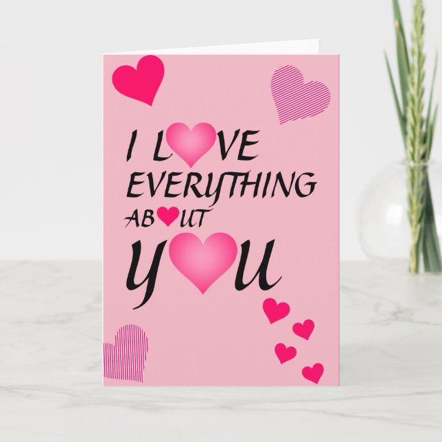 Tarjeta de felicitaciones de San Valentín (Anverso)