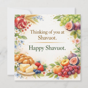 Tarjeta de Felicitaciones de Shavuot, Pensando en 
