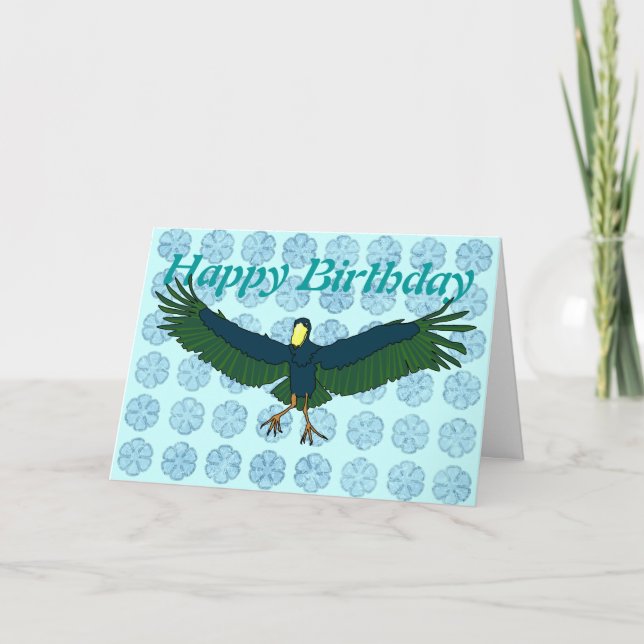 Tarjeta de felicitaciones de Shoebill (Anverso)