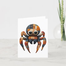 Tarjeta de felicitaciones de Spider Patchwork
