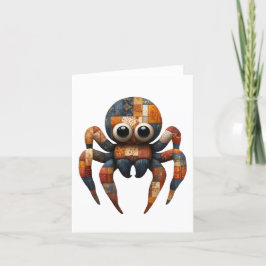 Tarjeta de felicitaciones de Spider Patchwork