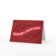 Tarjeta de felicitaciones de temporada 2020 | Roja