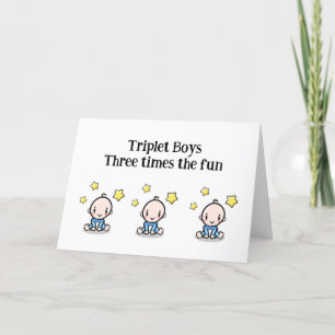 Tarjeta de felicitaciones de trillizos, 3 trillizo