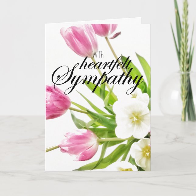 Tarjeta de felicitaciones de tulipanes (Anverso)