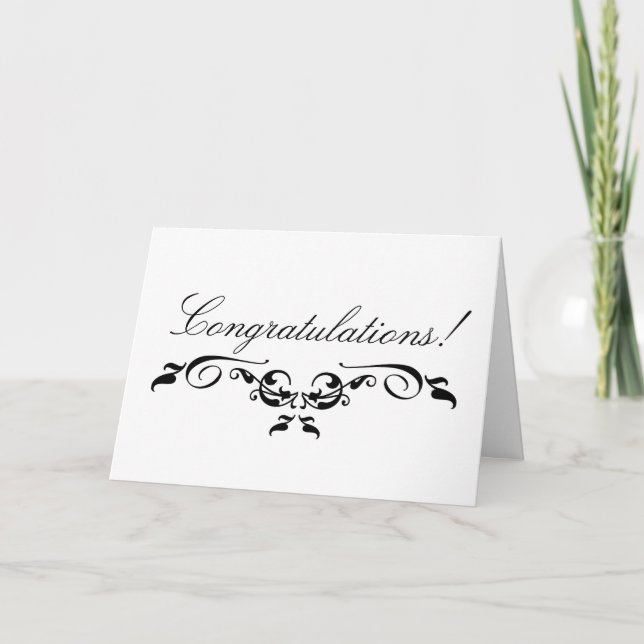 Tarjeta de felicitaciones del boda (Anverso)