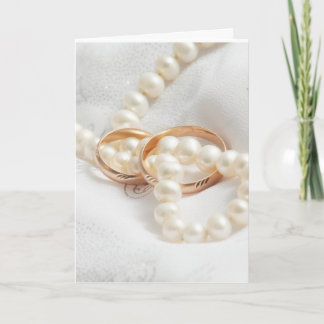 Tarjeta de felicitaciones del boda