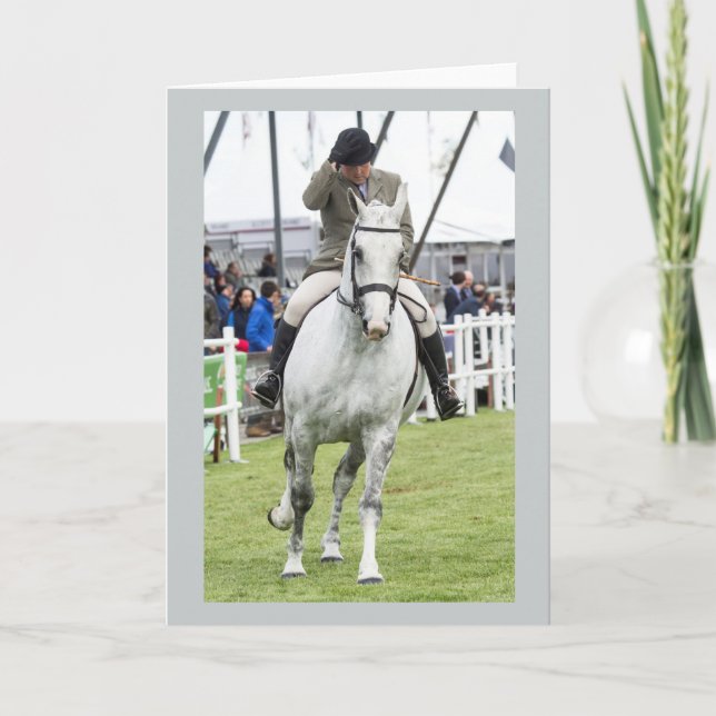 Tarjeta de felicitaciones del caballo (Anverso)