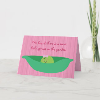 Tarjeta de felicitaciones del Chica del Recién nac