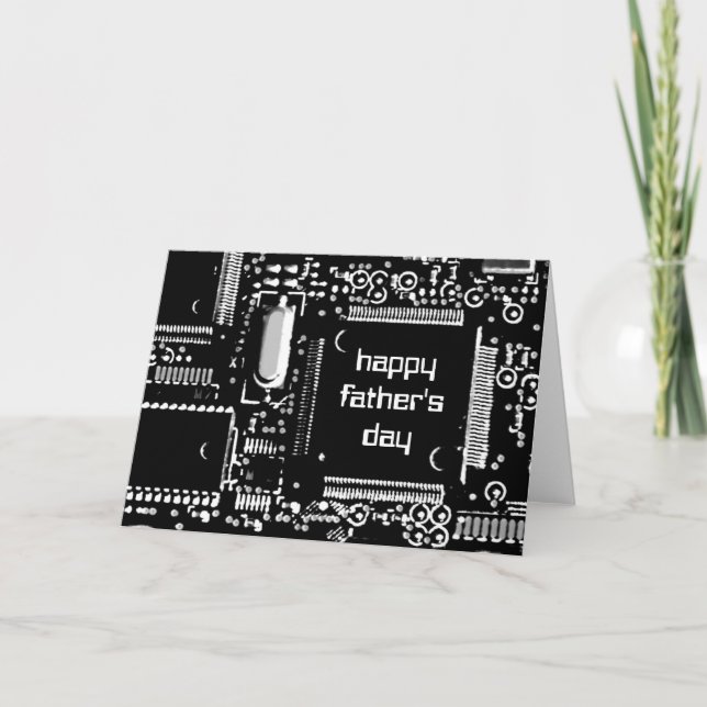 Tarjeta de felicitaciones del circuito B&W 2 'Día  (Anverso)