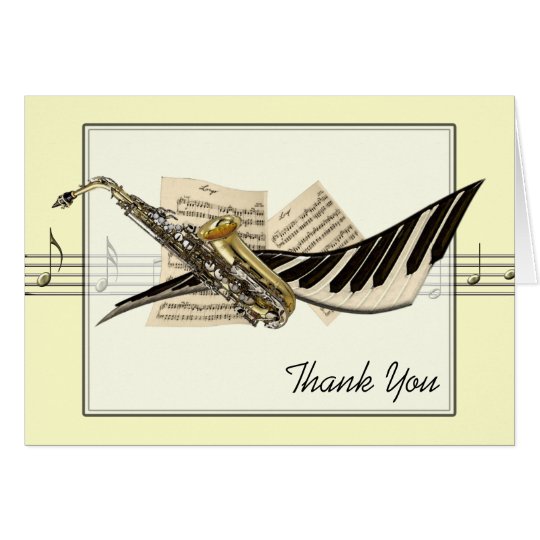 Tarjeta de felicitaciones del diseño de la música