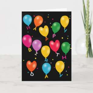 Tarjeta de felicitaciones del feliz cumpleaños