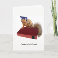 Tarjeta de felicitaciones del libro de ardillas