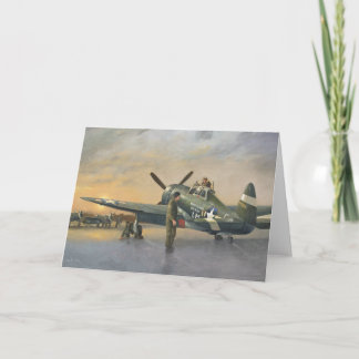Tarjeta de felicitaciones del rayo Aircraft-P47