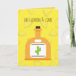 Tarjeta de felicitaciones del Tequila