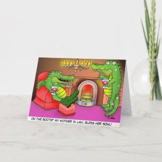 Tarjeta de felicitaciones divertida de la suegra