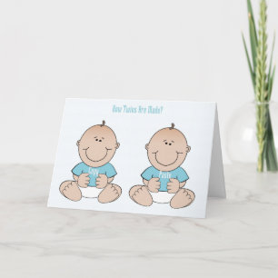 Tarjeta de felicitaciones divertidas para los geme