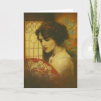 Tarjeta de felicitaciones Edwardian Lady