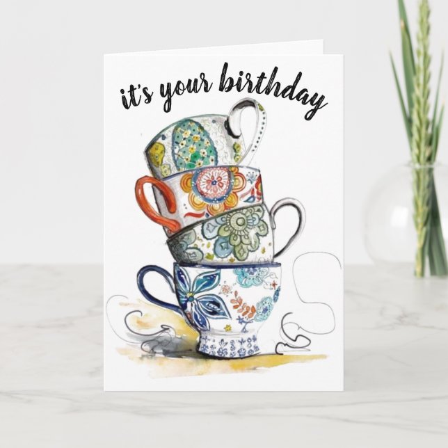 Tarjeta de felicitaciones - es tu cumpleaños (Anverso)