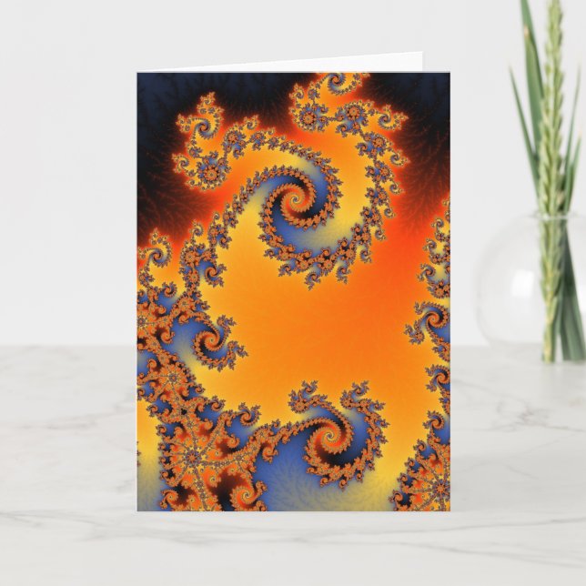 Tarjeta de felicitaciones espiral doble apagada (Anverso)