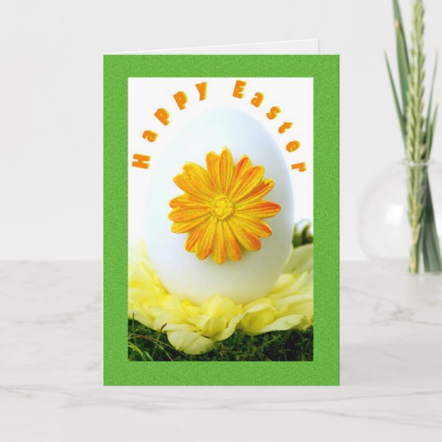 Tarjeta de felicitaciones feliz de Pascua (Anverso)