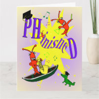 Tarjeta de felicitaciones "finalizada" de doctorad