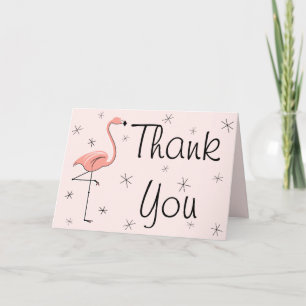 Tarjeta de felicitaciones Flamingo Pink