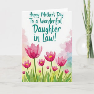 Tarjeta de Felicitaciones Floral de Lunares