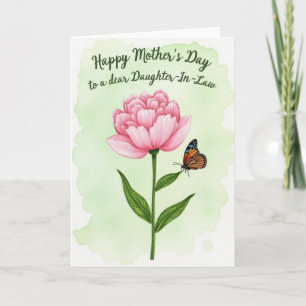Tarjeta de Felicitaciones Floral de Lunares