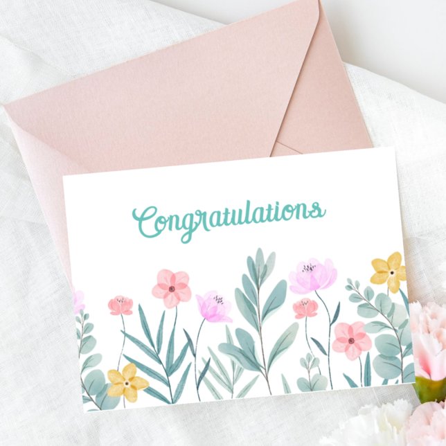 Tarjeta de felicitaciones florales (Subido por el creador)