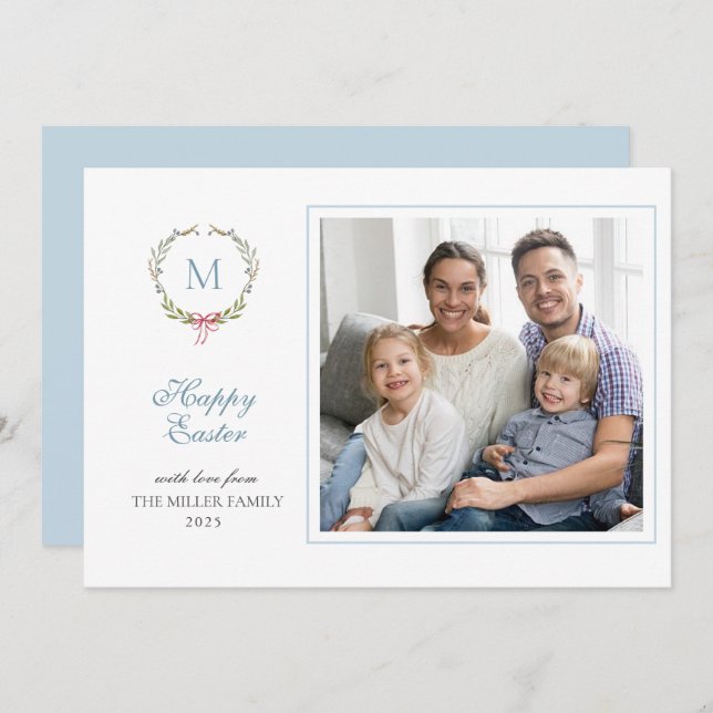 Tarjeta de felicitaciones fotográficas de Semana S (Anverso / Reverso)