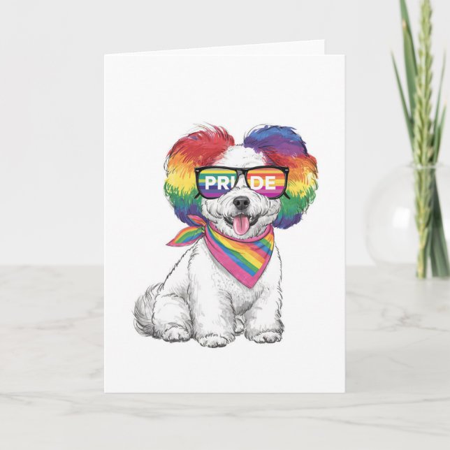 Tarjeta de Felicitaciones General LGBTQ+ - Cachorr (Anverso)