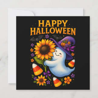Tarjeta de felicitaciones ghost amistosa de Hallow