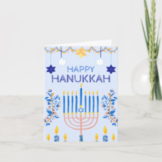 Tarjeta de felicitaciones Hanukkah