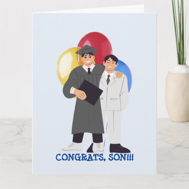 TARJETA DE FELICITACIONES HIJO!!! (Anverso)