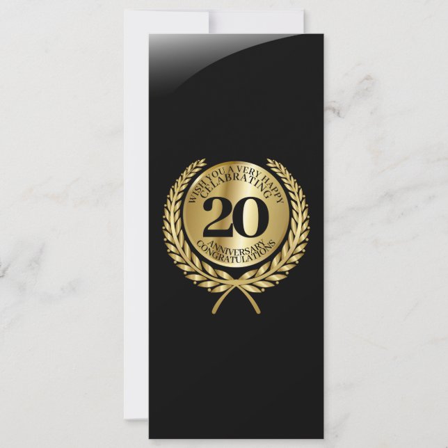 Tarjeta de felicitaciones individuales en el anive (Anverso)