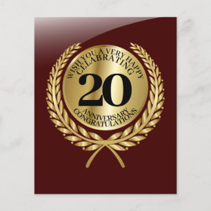 Tarjeta de felicitaciones individuales en el anive