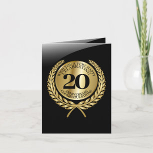Tarjeta de felicitaciones individuales en el anive